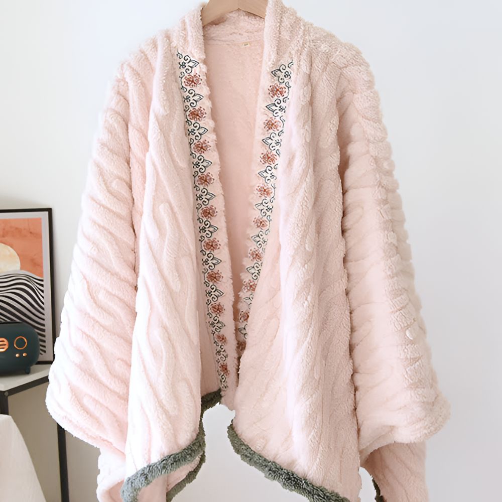Shawl Wrap Embroidered Microfiber Ultra Soft Machine Washable - Image 6