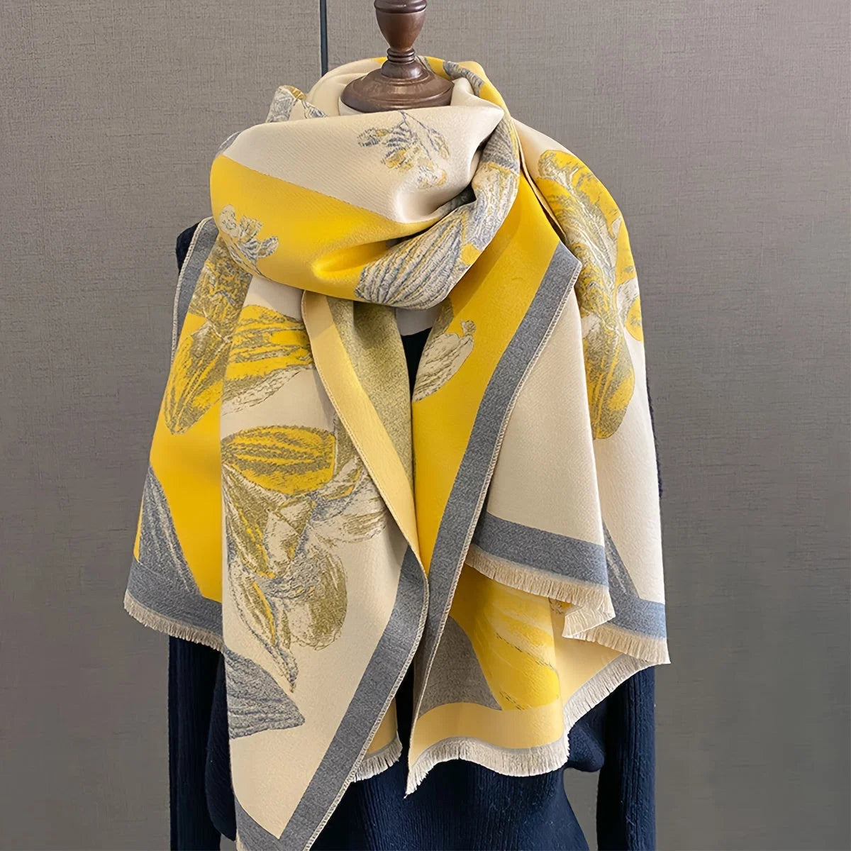 Scarf Woven Microfiber Generous Length Wind & Sun Protection - Image 3