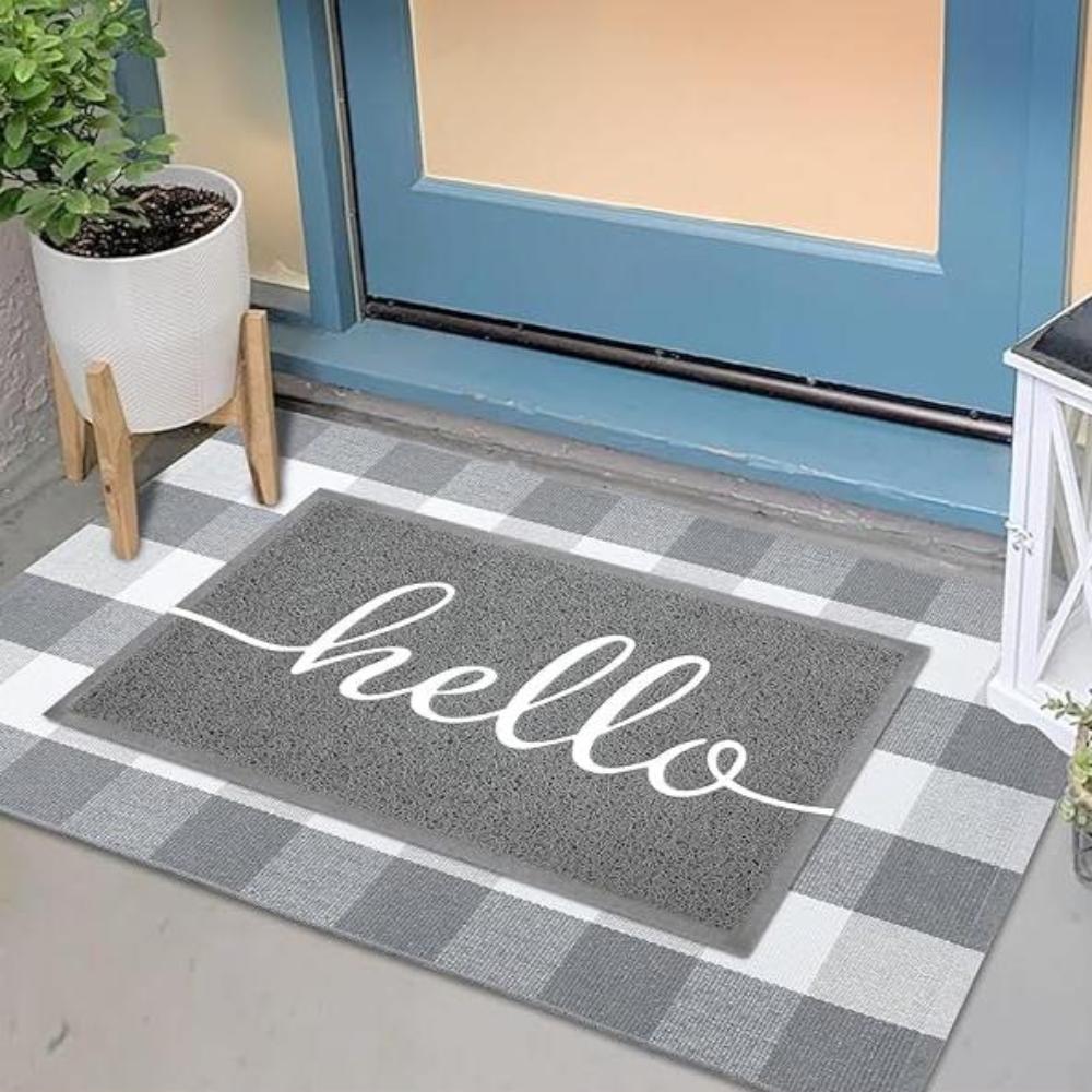 Door Mat Low-Profile Dirt-Trapping Non-Slip Rubber Backing - Image 3