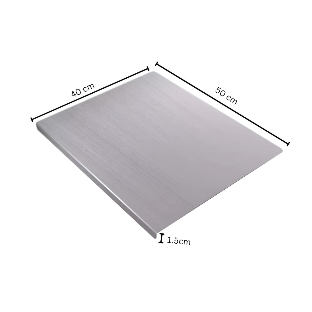 Chopping Board 304 Stainless Steel Non-Slip Hem - Image 14