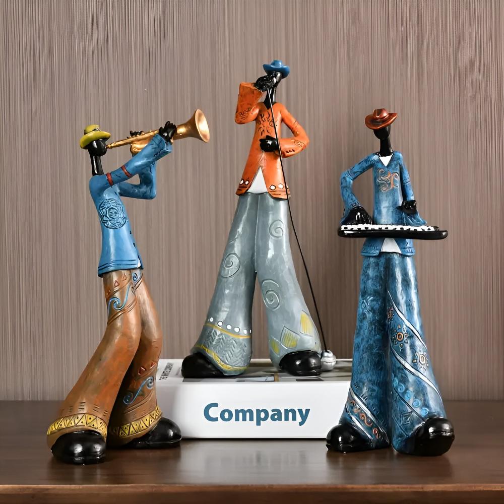 Tabletop Figurine Resin Abstract Jazz Design - Image 4