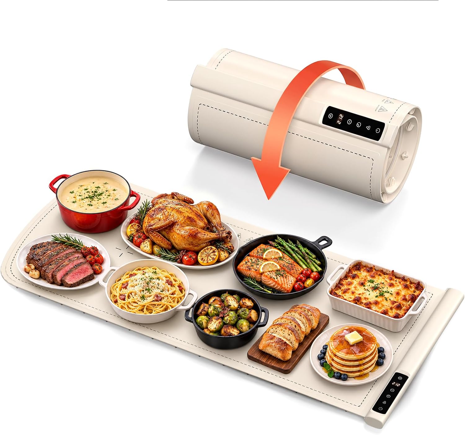 Kismile Extra Large 8-Plate Food Warming Mat WB2908