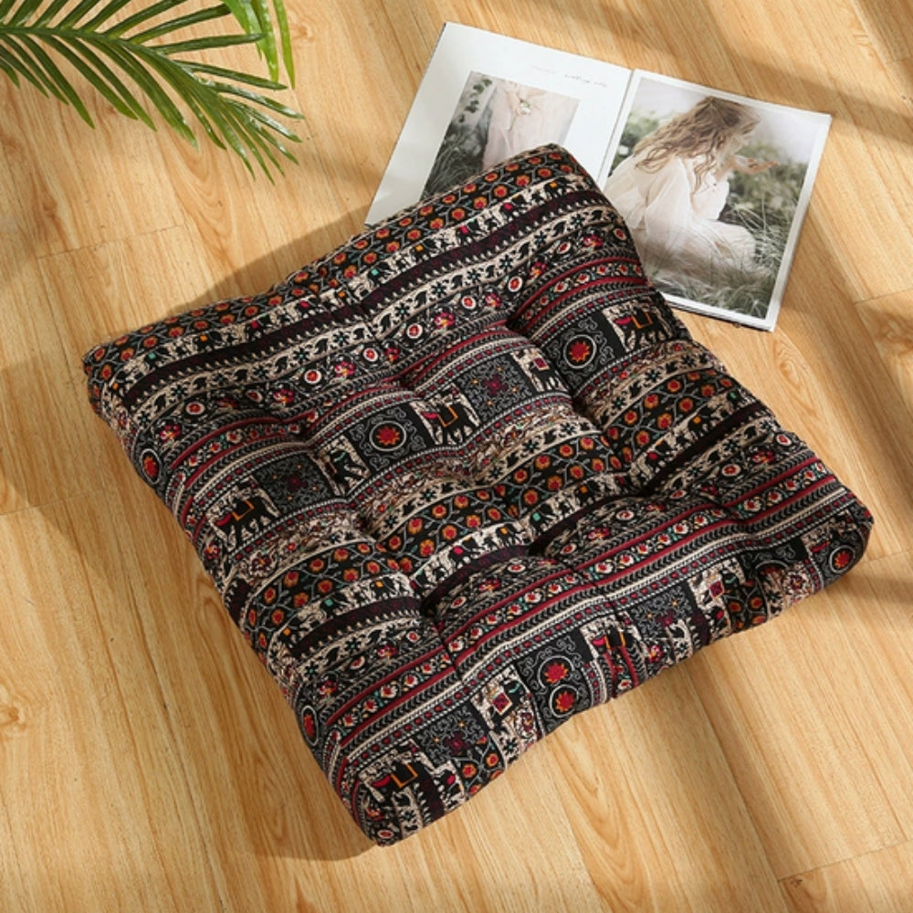Square Seat Cushion Microfiber Removable Cover & Anti-Slip Strap - Image 4