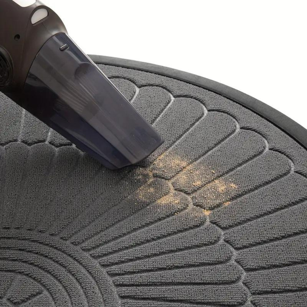 Door Mat Half-Circle Polyester Non-Slip Backing - Image 3