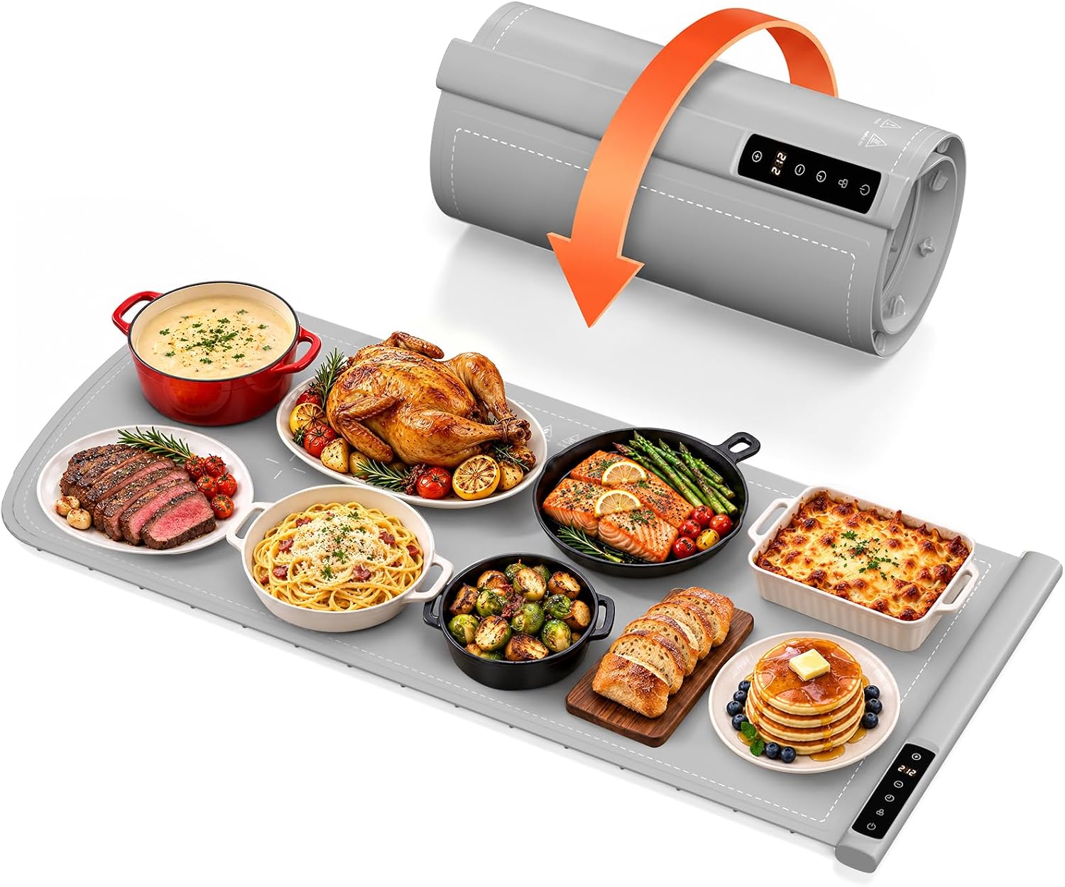 Kismile Extra Large 8-Plate Food Warming Mat WB2908 - Image 8