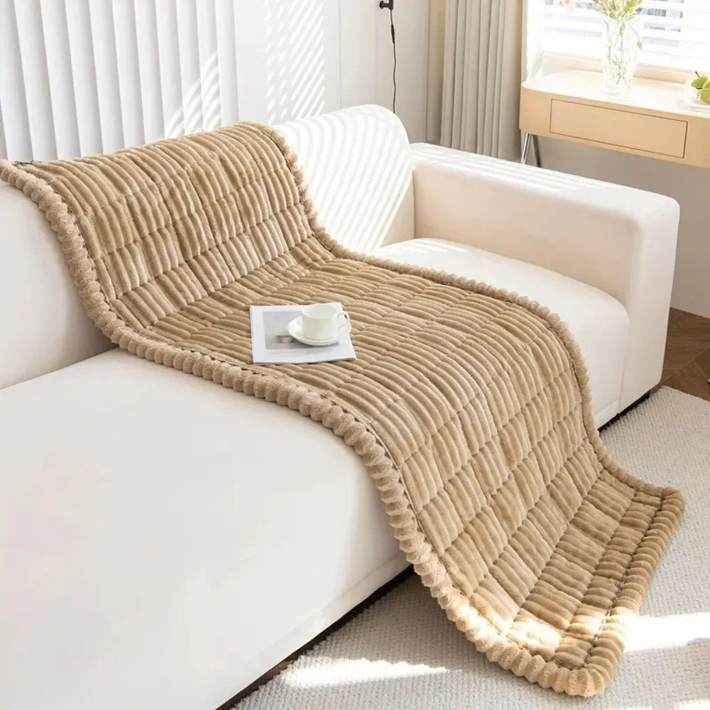 Sofa Cover Plush Flannel Anti-Slip Backing Machine Washable - Image 10