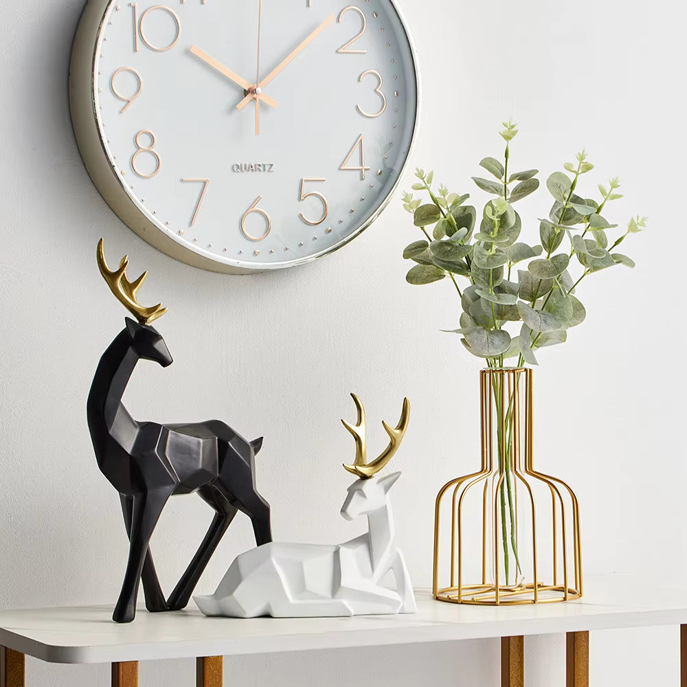 Deer Figurine Geometric Resin Two Sizes - Image 3