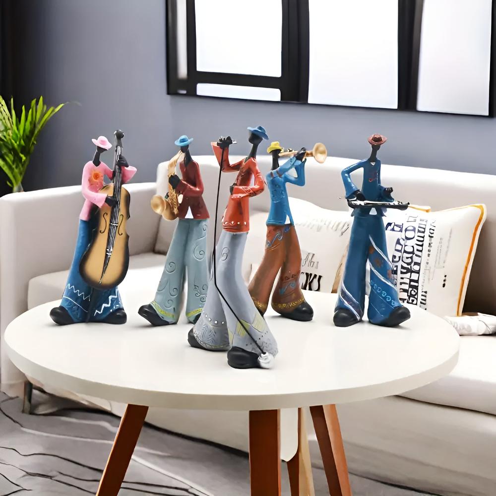 Tabletop Figurine Resin Abstract Jazz Design - Image 3