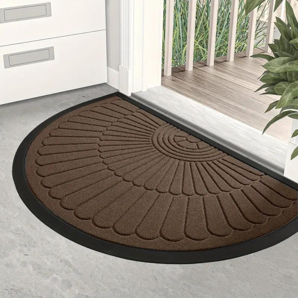 Door Mat Half-Circle Polyester Non-Slip Backing - Image 4