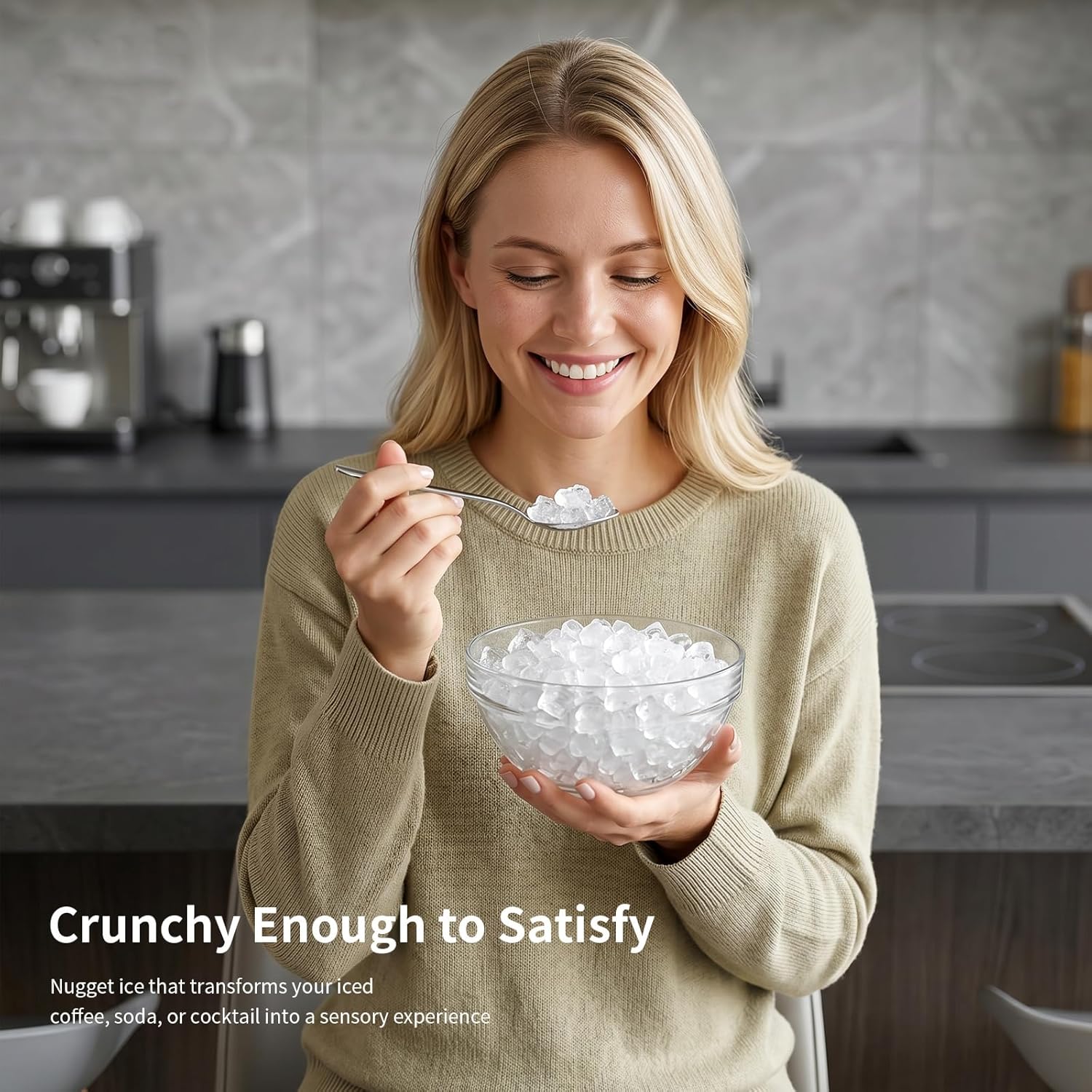 35 lb Nugget Ice Maker Countertop, Self-Cleaning IM5815NG - Image 6