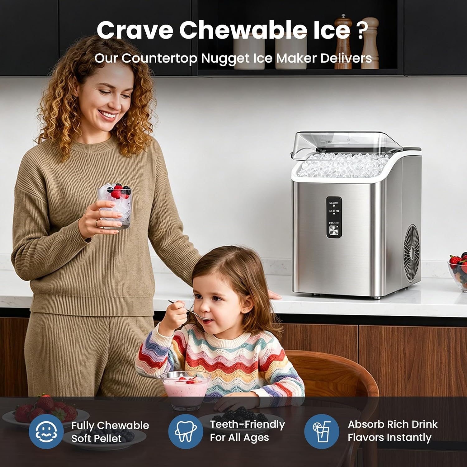 35 lb Nugget Ice Maker Countertop, Self-Cleaning IM5815NG - Image 10