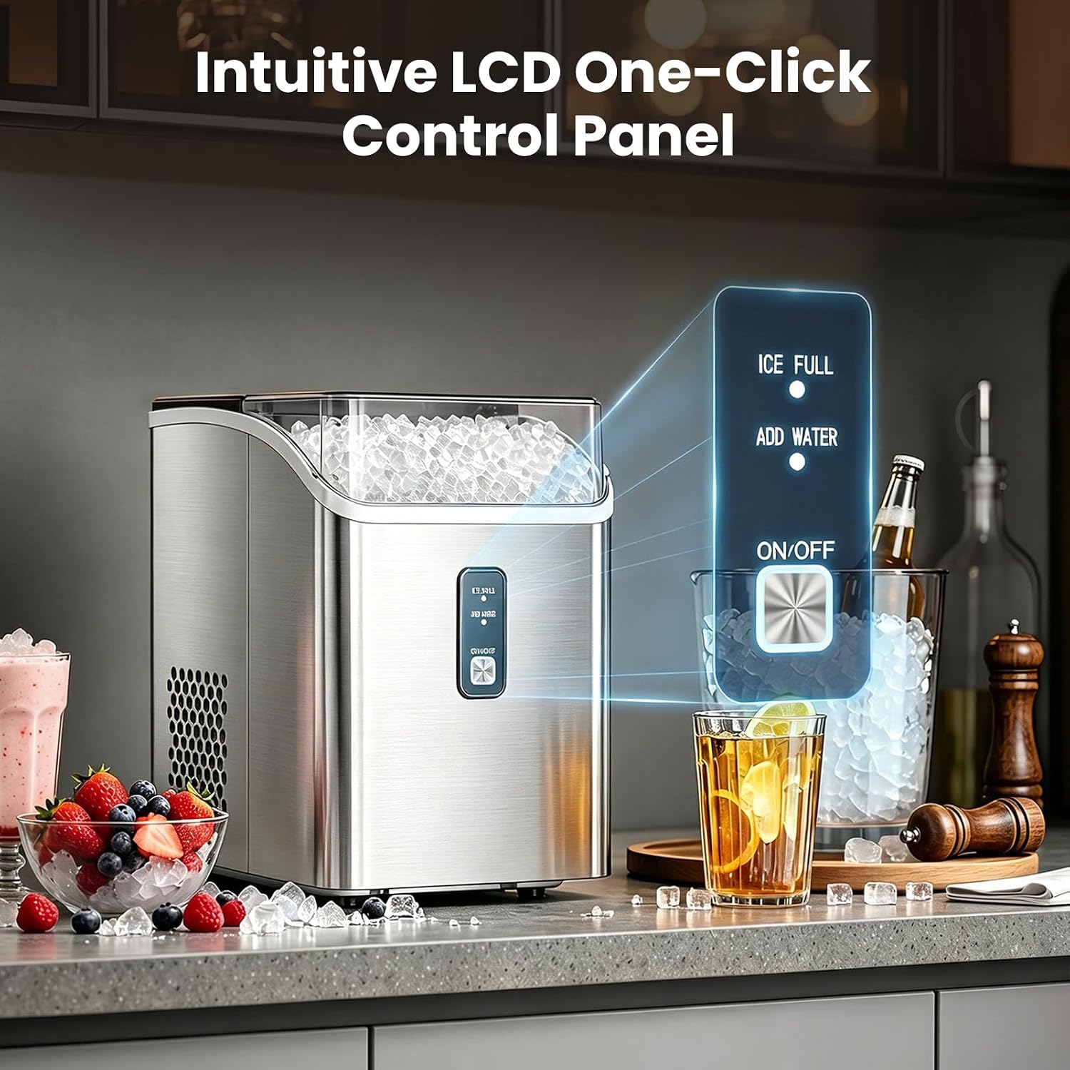 35 lb Nugget Ice Maker Countertop, Self-Cleaning IM5815NG - Image 11
