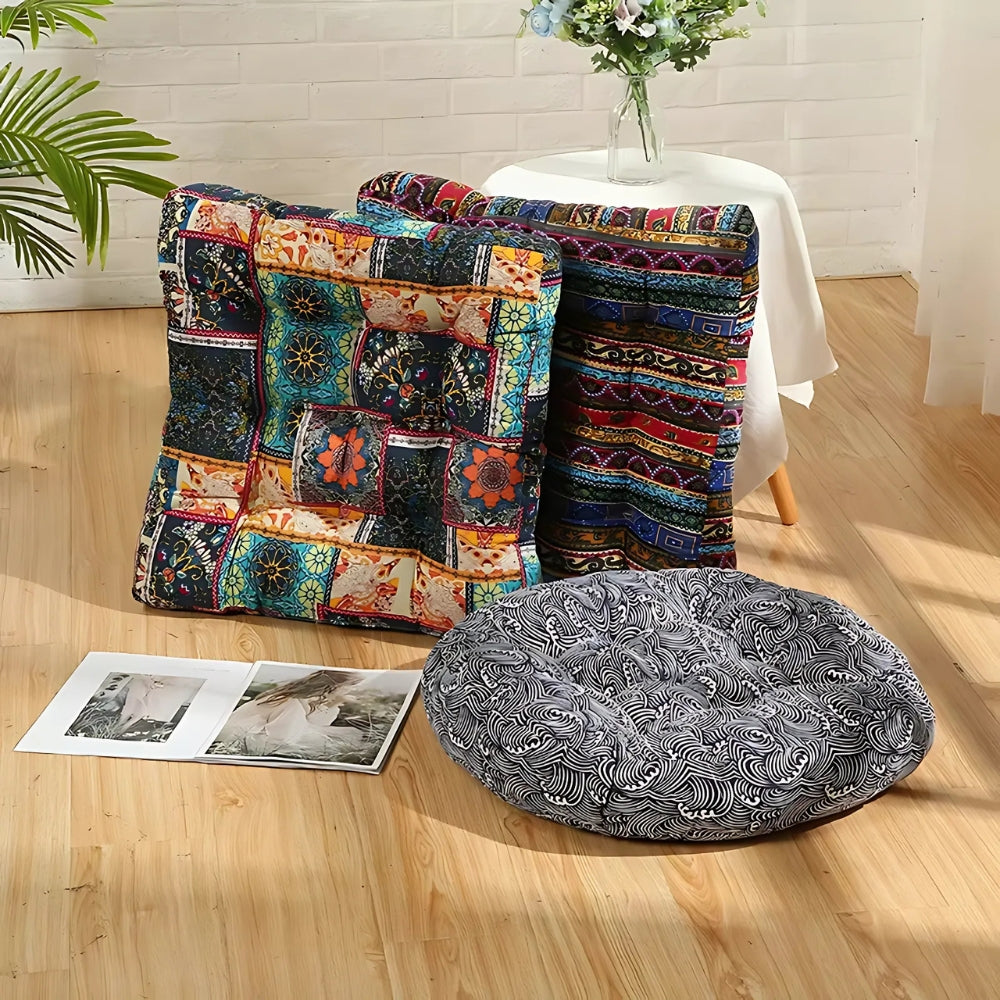 Square Seat Cushion Microfiber Removable Cover & Anti-Slip Strap - Image 7