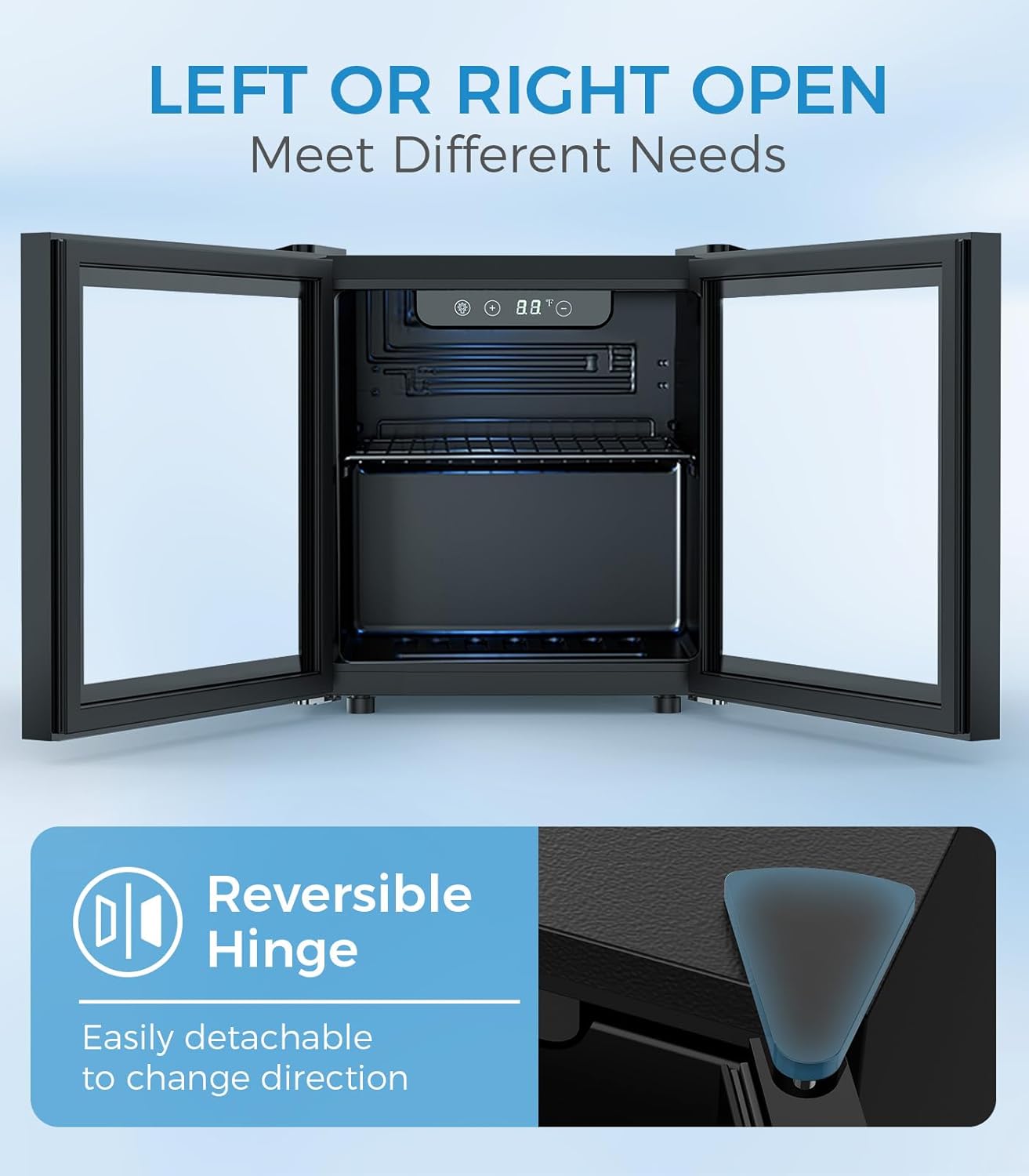 1.3 Cu.ft Mini Beverage Refrigerator and Cooler W5836H - Image 6