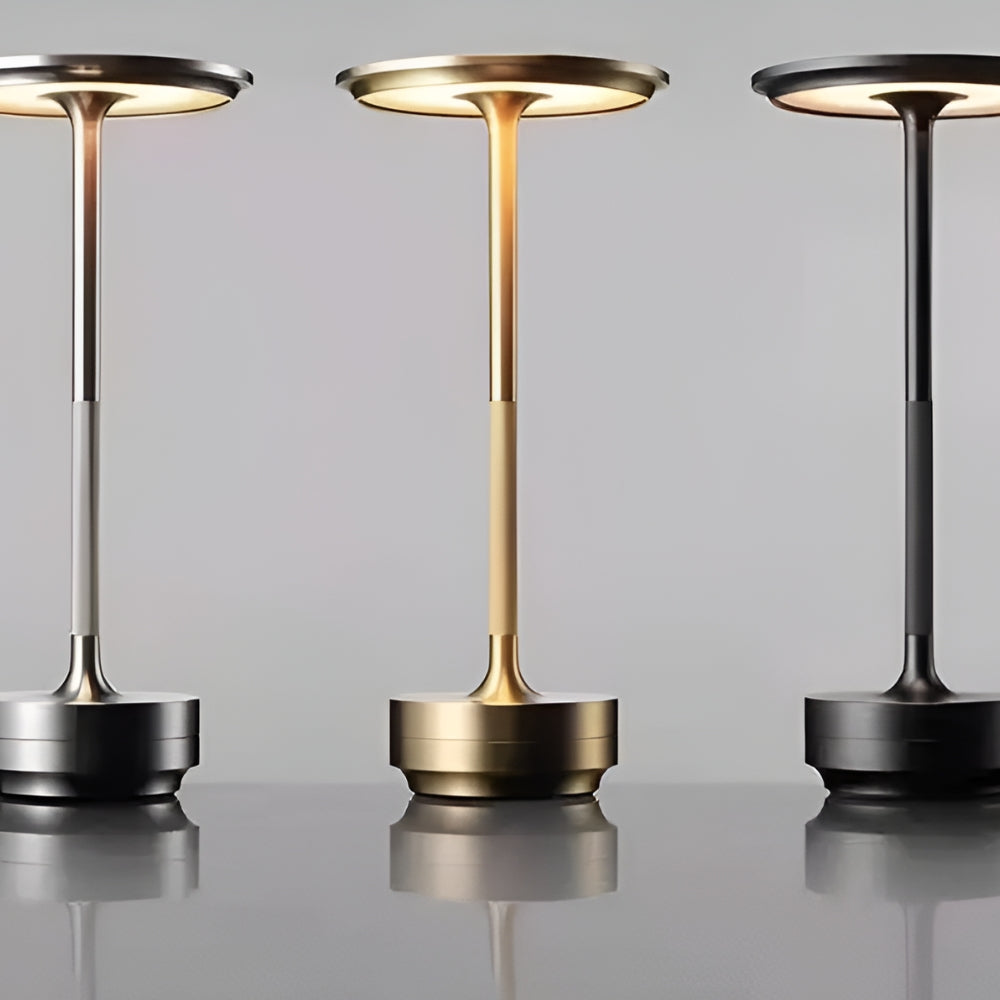 Desk Lamp Brushed Aluminium Rechargeable Touch Dimming - Image 7