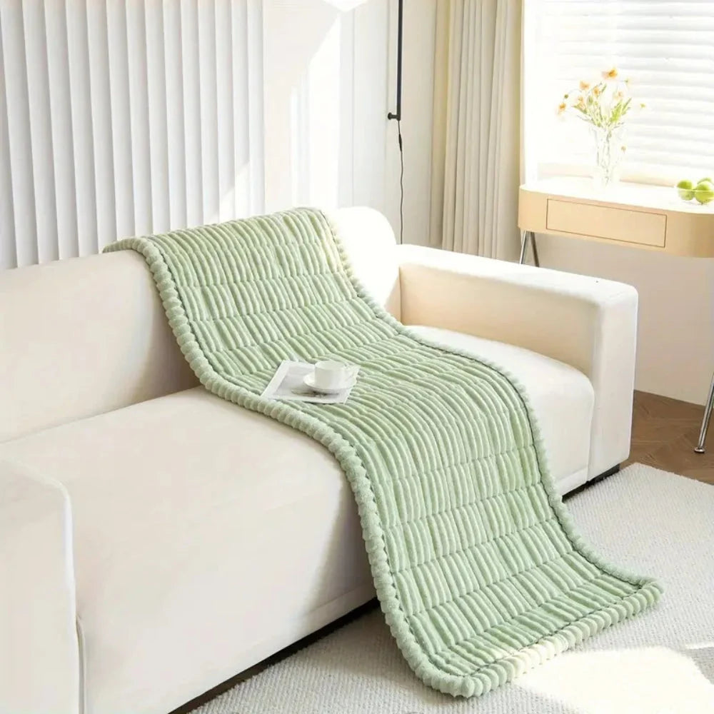 Sofa Cover Plush Flannel Anti-Slip Backing Machine Washable - Image 11