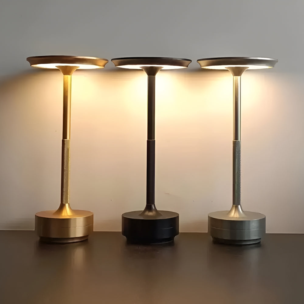 Desk Lamp Brushed Aluminium Rechargeable Touch Dimming - Image 9