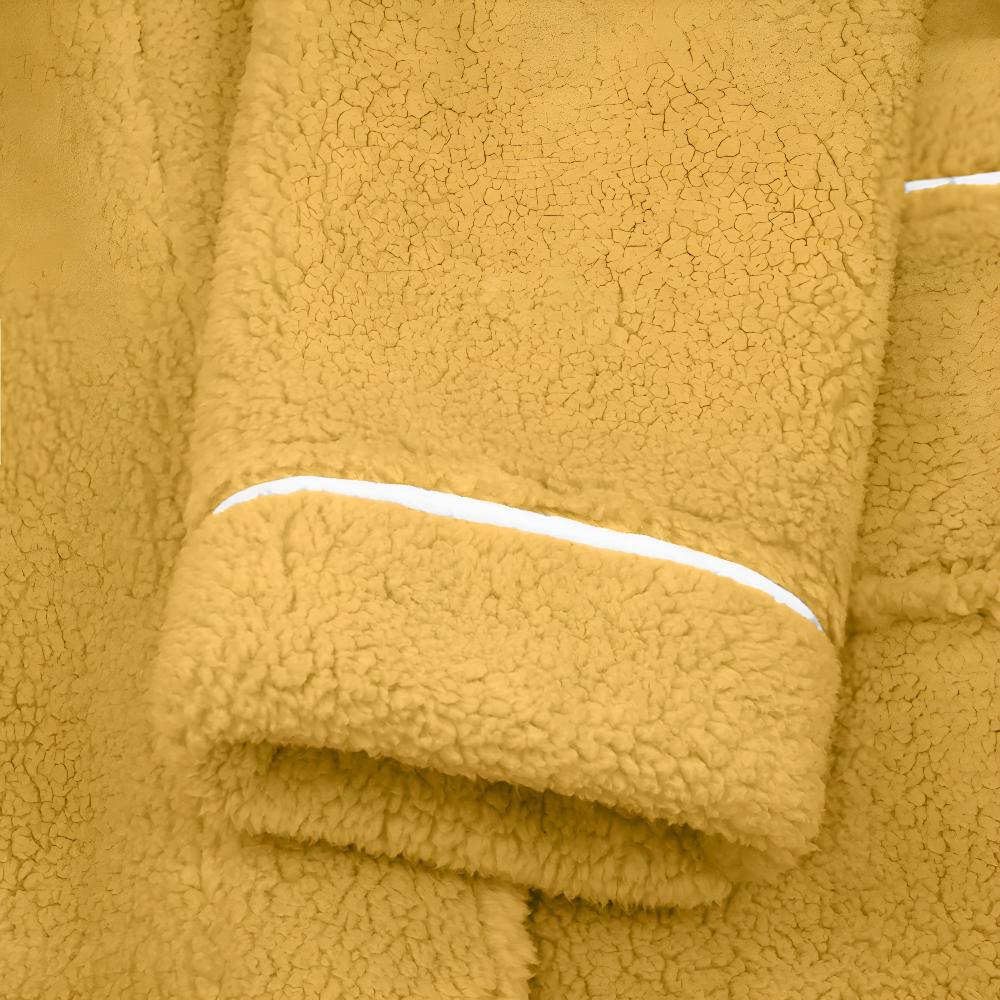 Bathrobe Unisex Coral Fleece Shawl Collar & Pockets - Image 13