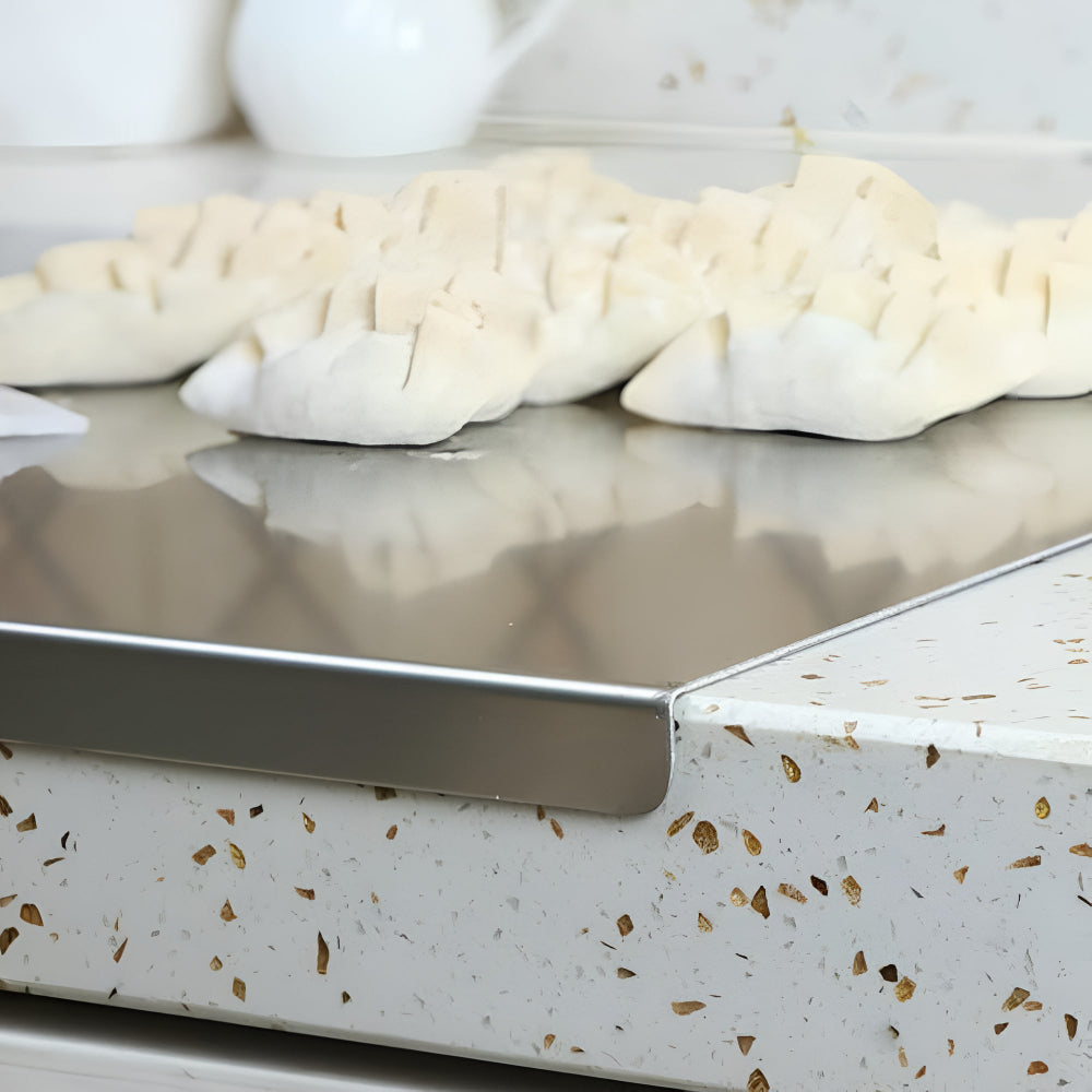 Chopping Board 304 Stainless Steel Non-Slip Hem - Image 9