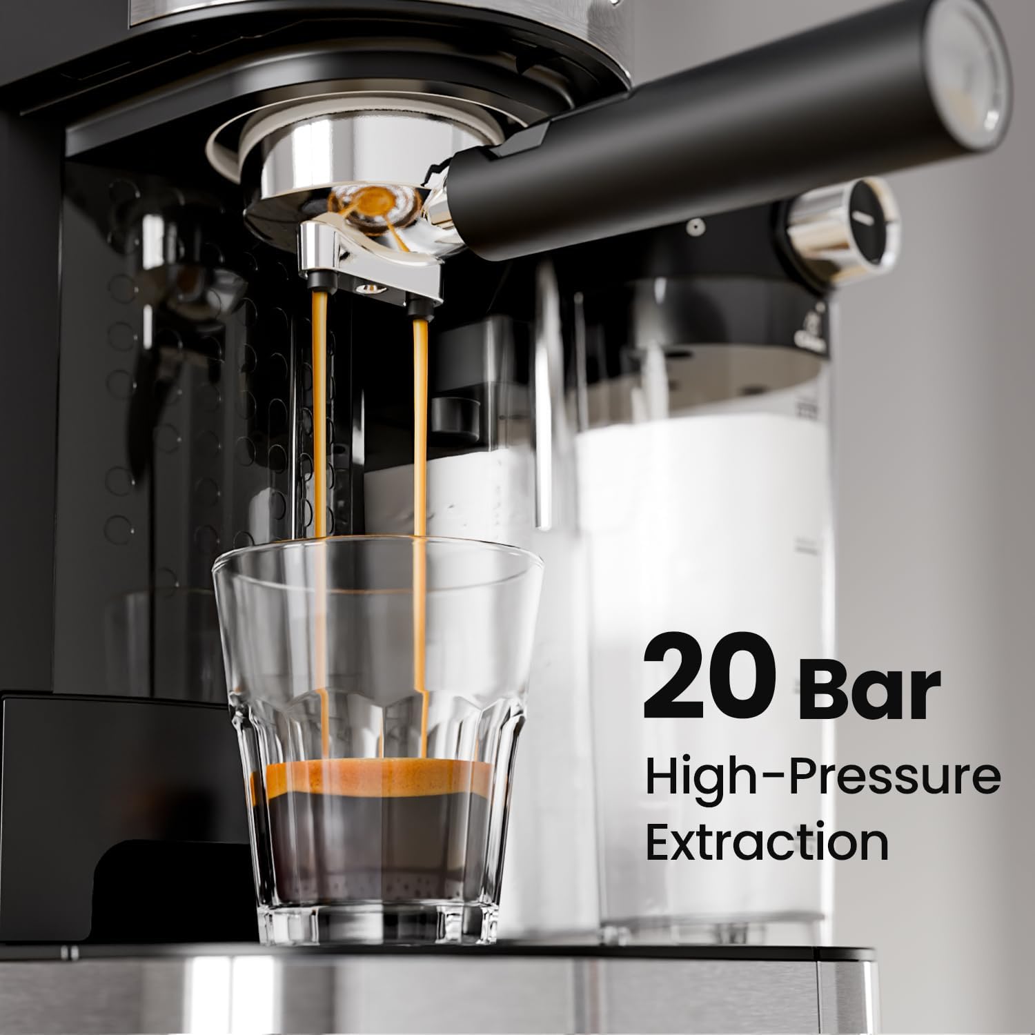 3 in 1 Professional Espresso Maker with Dual Heating System & Capsule Compatible CM8008 - Image 3