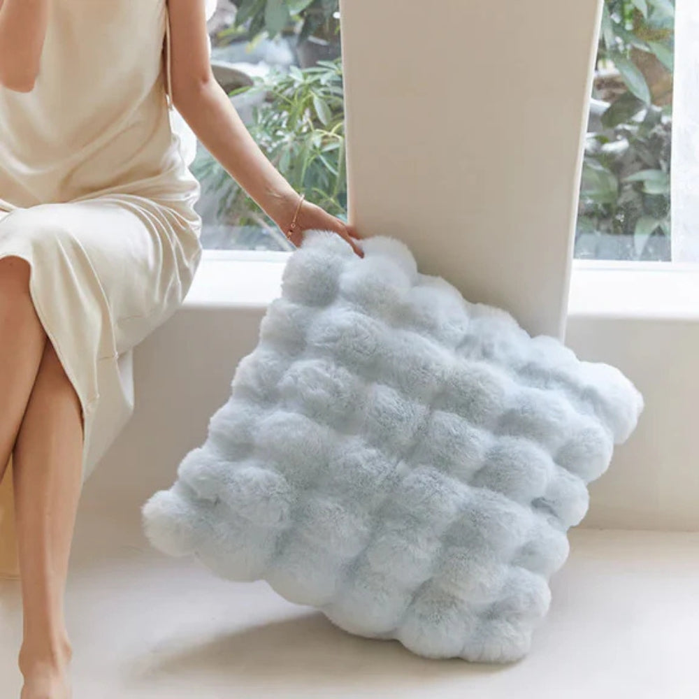 Cushion Faux Fur Cotton-Blend Machine Washable - Image 5
