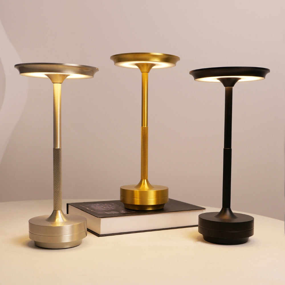Desk Lamp Brushed Aluminium Rechargeable Touch Dimming - Image 8