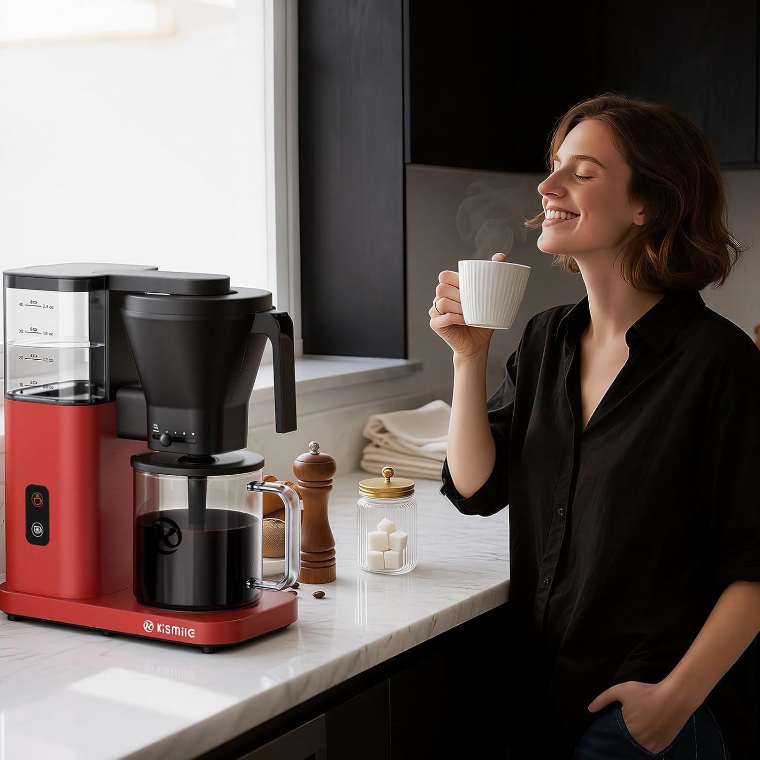 Kismile 8 Cup Drip Coffee Maker Machine 93125KCM0 - Image 26