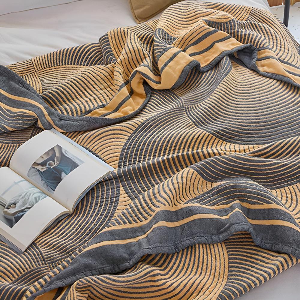 Cotton Blanket Reversible 4-Layer Muslin - Image 5