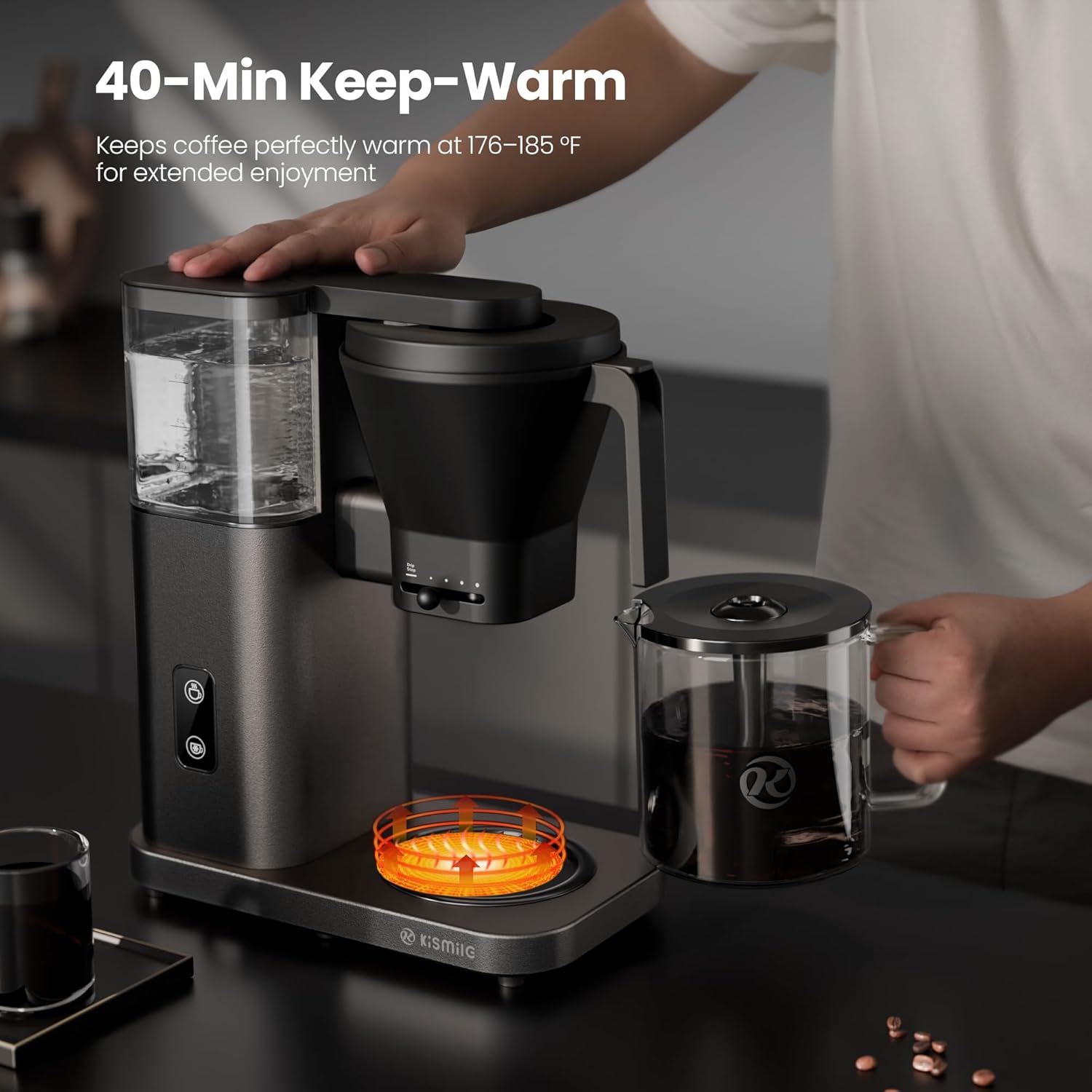 Kismile 8 Cup Drip Coffee Maker Machine 93125KCM0 - Image 49