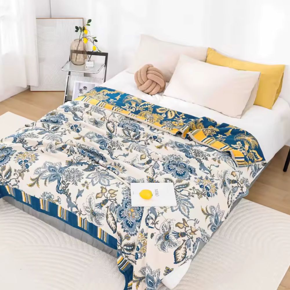 Cotton Blanket Breathable Oversized 79 x 90 In - Image 2