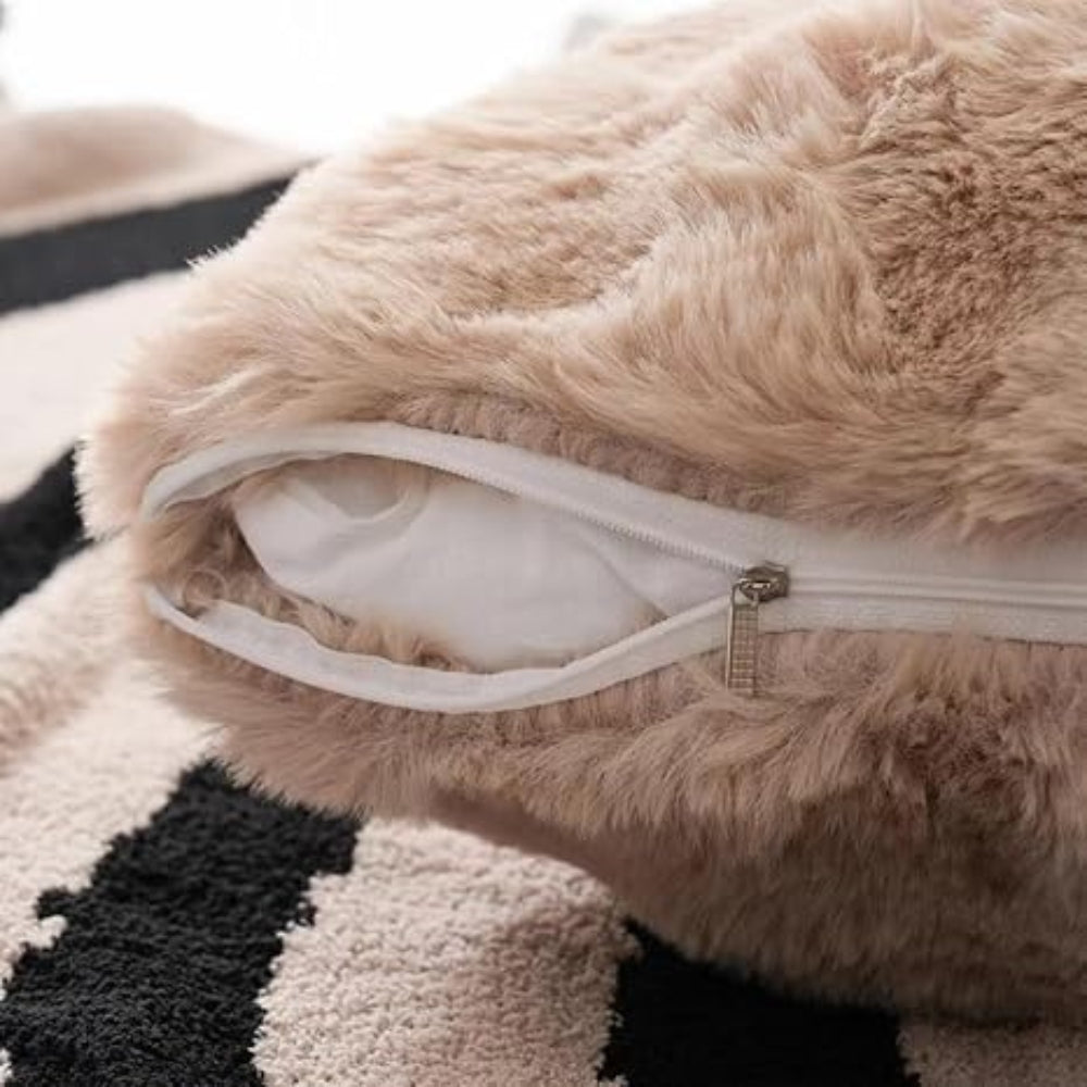 Cushion Faux Fur Cotton-Blend Machine Washable - Image 8