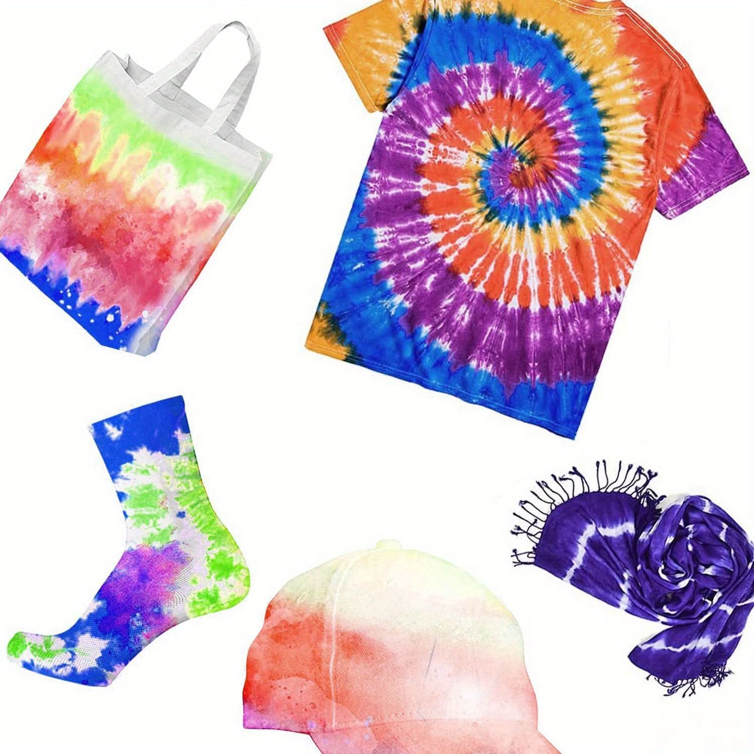 Fabric Dye Kit Multicolor Works On Cotton - Image 2
