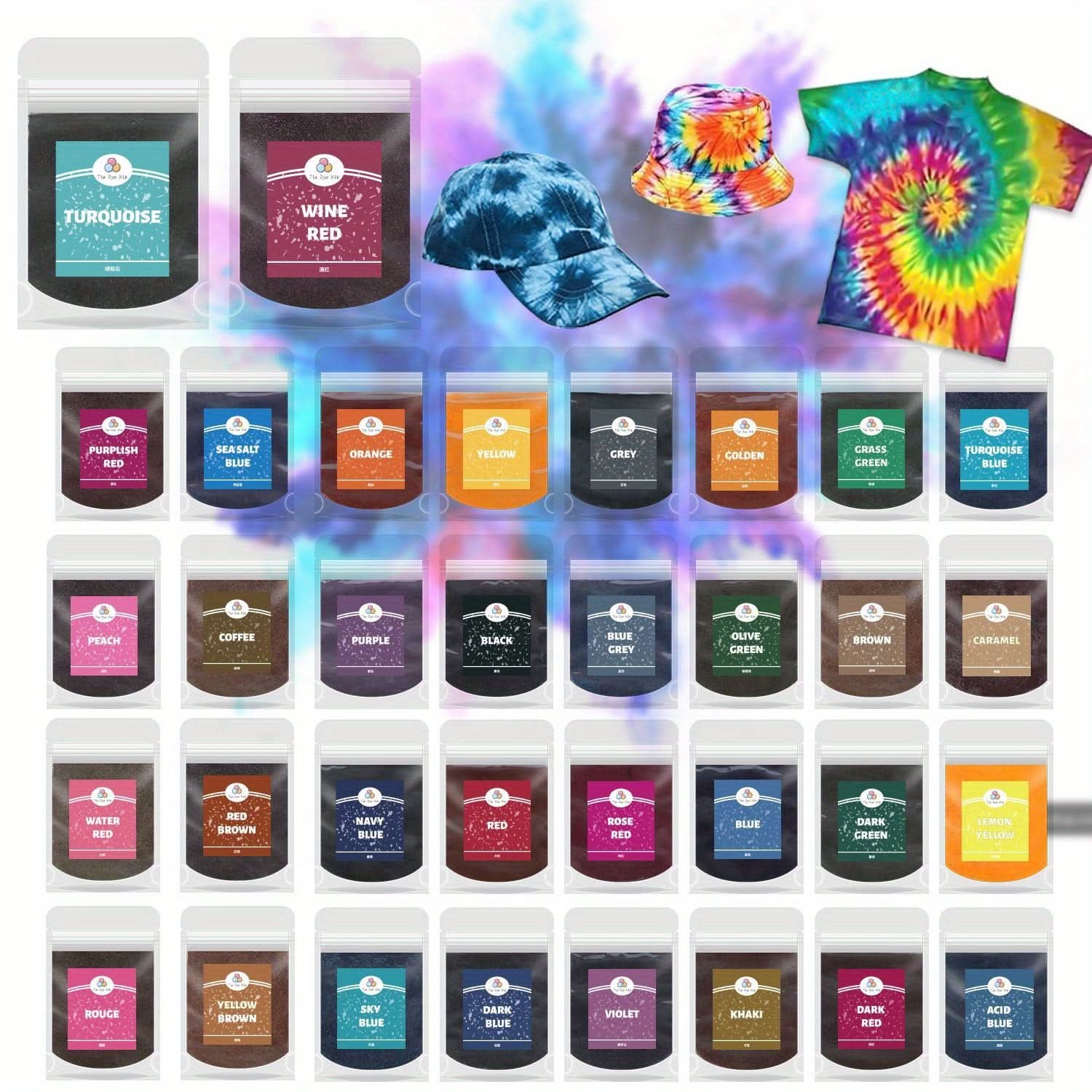Fabric Dye Kit Multicolor Works On Cotton - Image 3