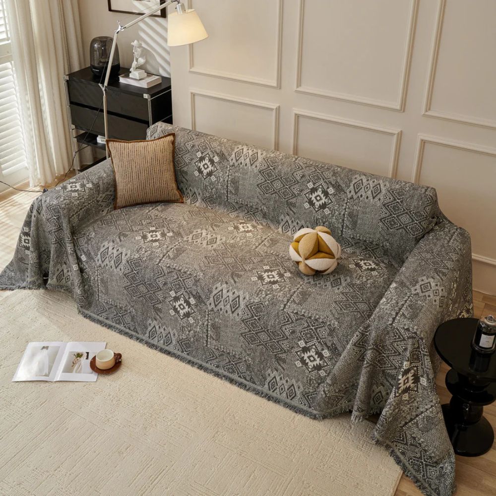 Sofa Cover Bohemian Geometric Thick Chenille Machine Washable - Image 14