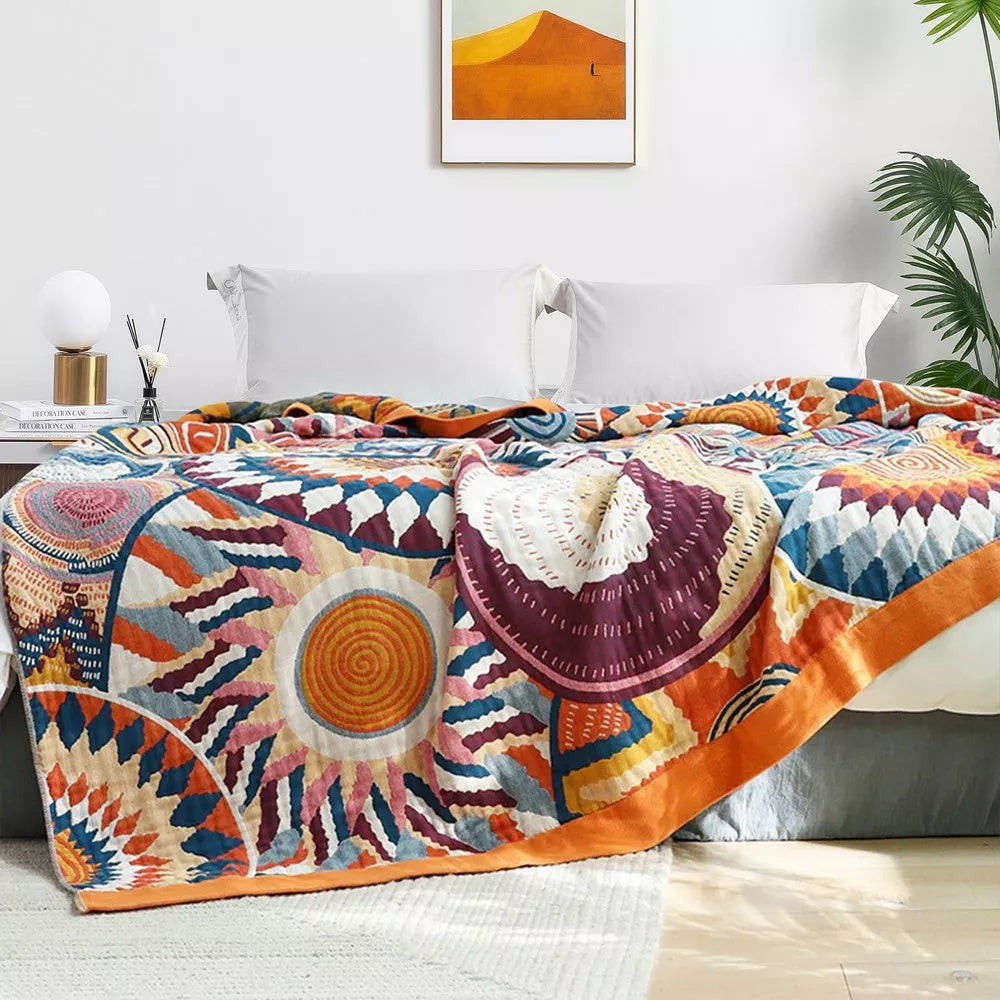 Blanket 100% Cotton All-Season Machine Washable - Image 4