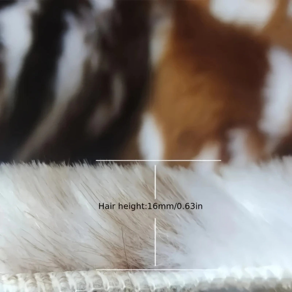 Faux Fur Rug Low-Pile Microfiber Machine Washable - Image 3