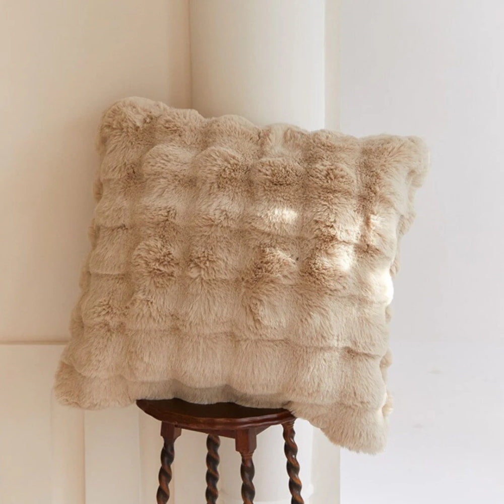Cushion Faux Fur Cotton-Blend Machine Washable