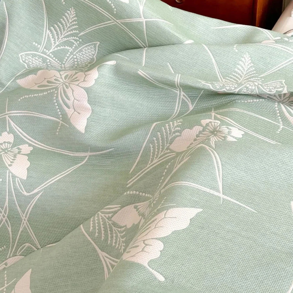 Cotton Gauze Blanket Lightweight Breathable Butterfly Print - Image 3