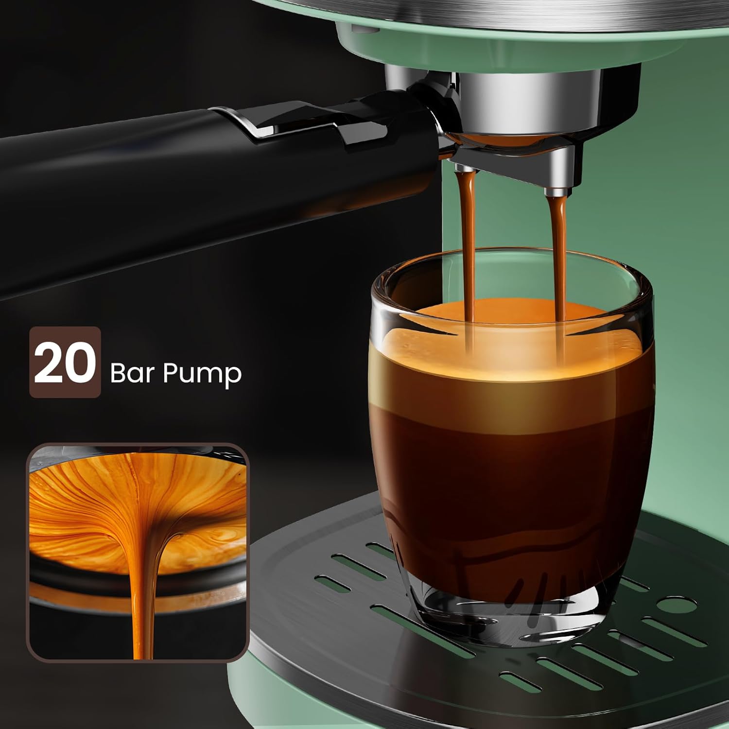 2 in 1 Espresso Machines Support Capsule Coffee Automatic Cappuccino Coffee Maker CM8054 - Image 14