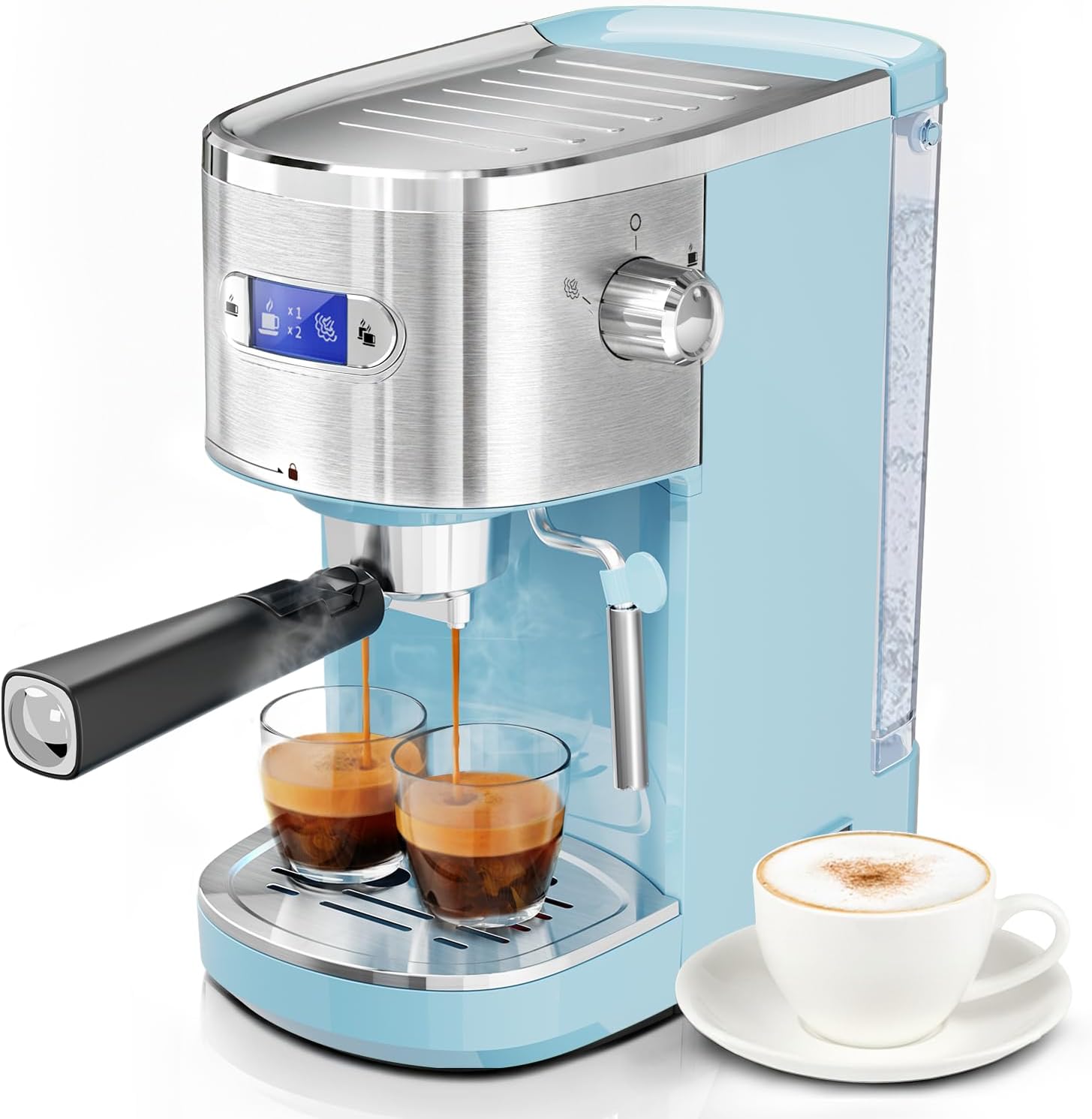 2 in 1 Espresso Machines Support Capsule Coffee Automatic Cappuccino Coffee Maker CM8054 - Image 18