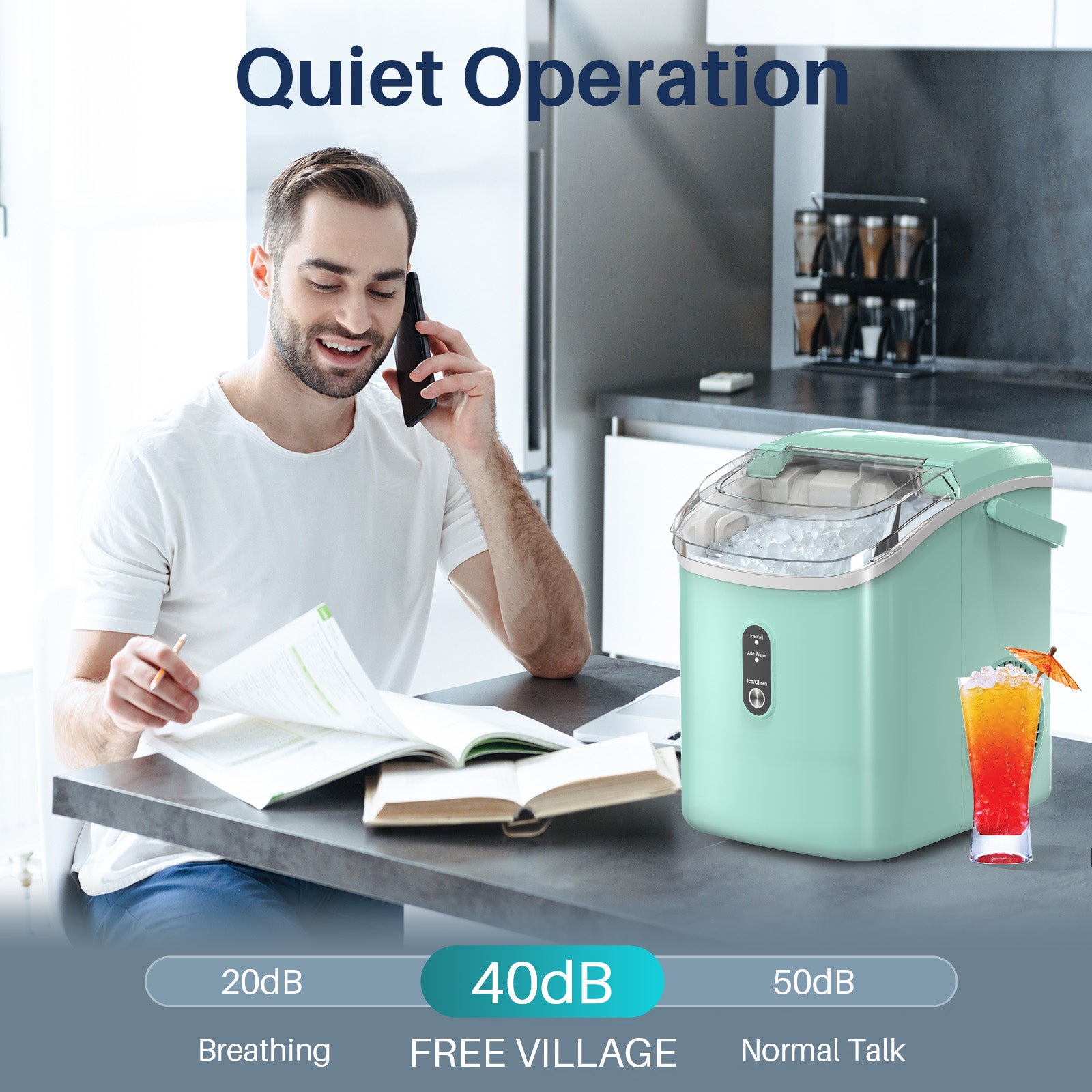 Nugget Pebble Ice Maker Countertop Z5815NH - Image 15