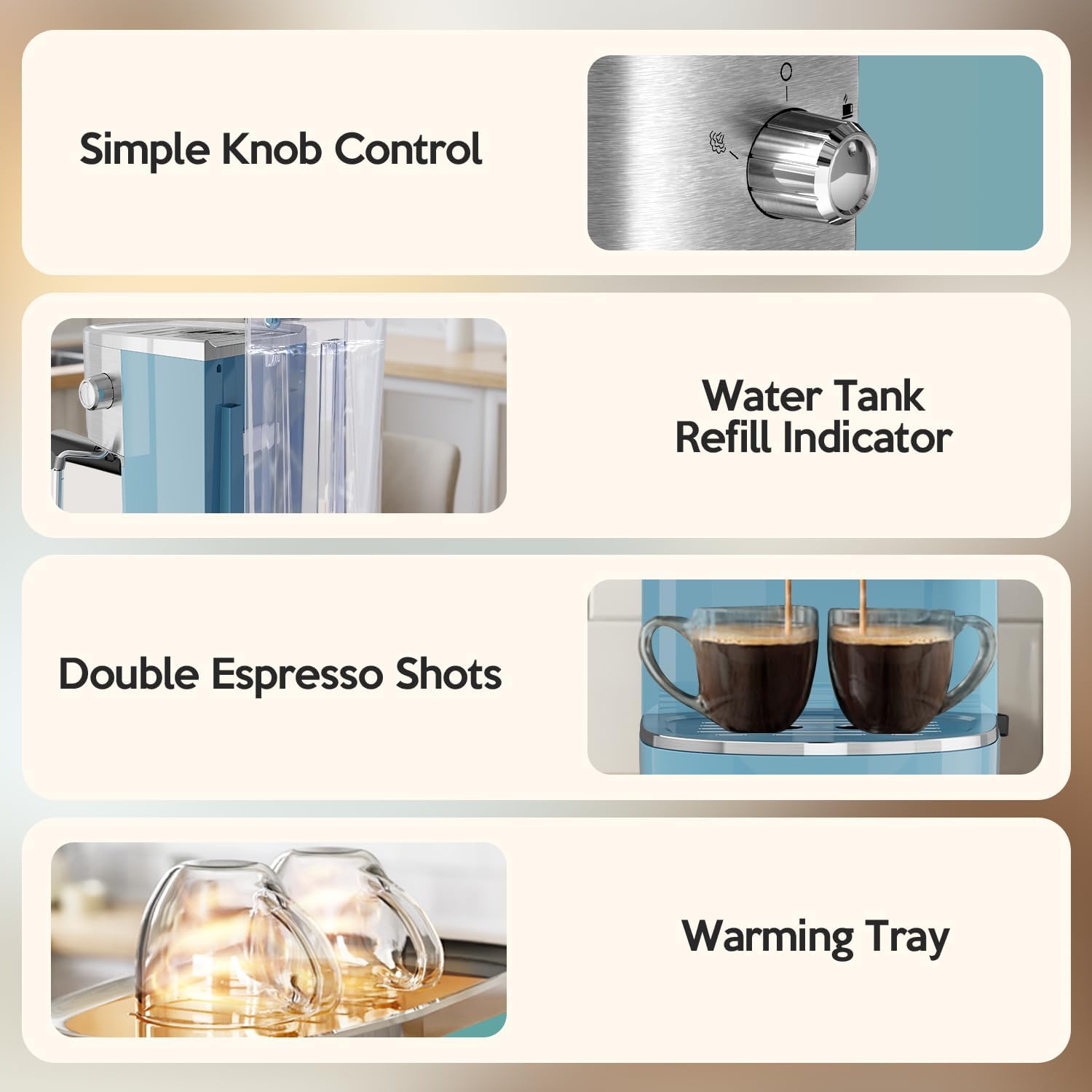 2 in 1 Espresso Machines Support Capsule Coffee Automatic Cappuccino Coffee Maker CM8054 - Image 24