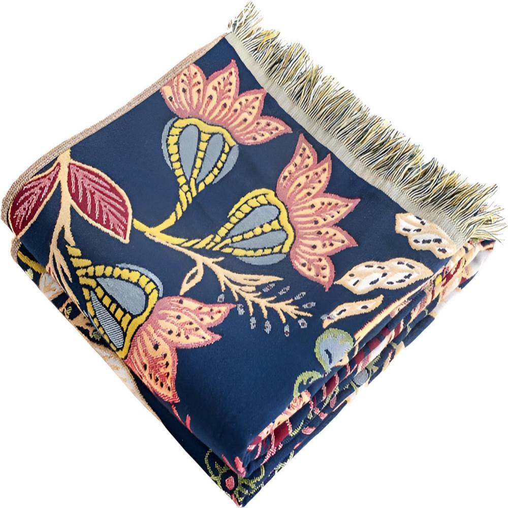 Bath Towel 100% Cotton Reversible Floral Print - Image 4