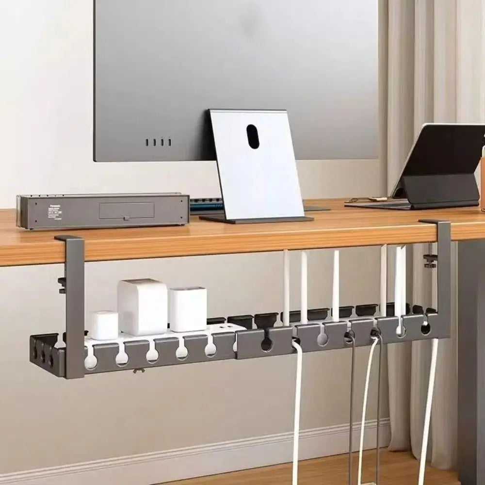Adjustable Cable Organizer Tray for Under-Desk Use - Image 4