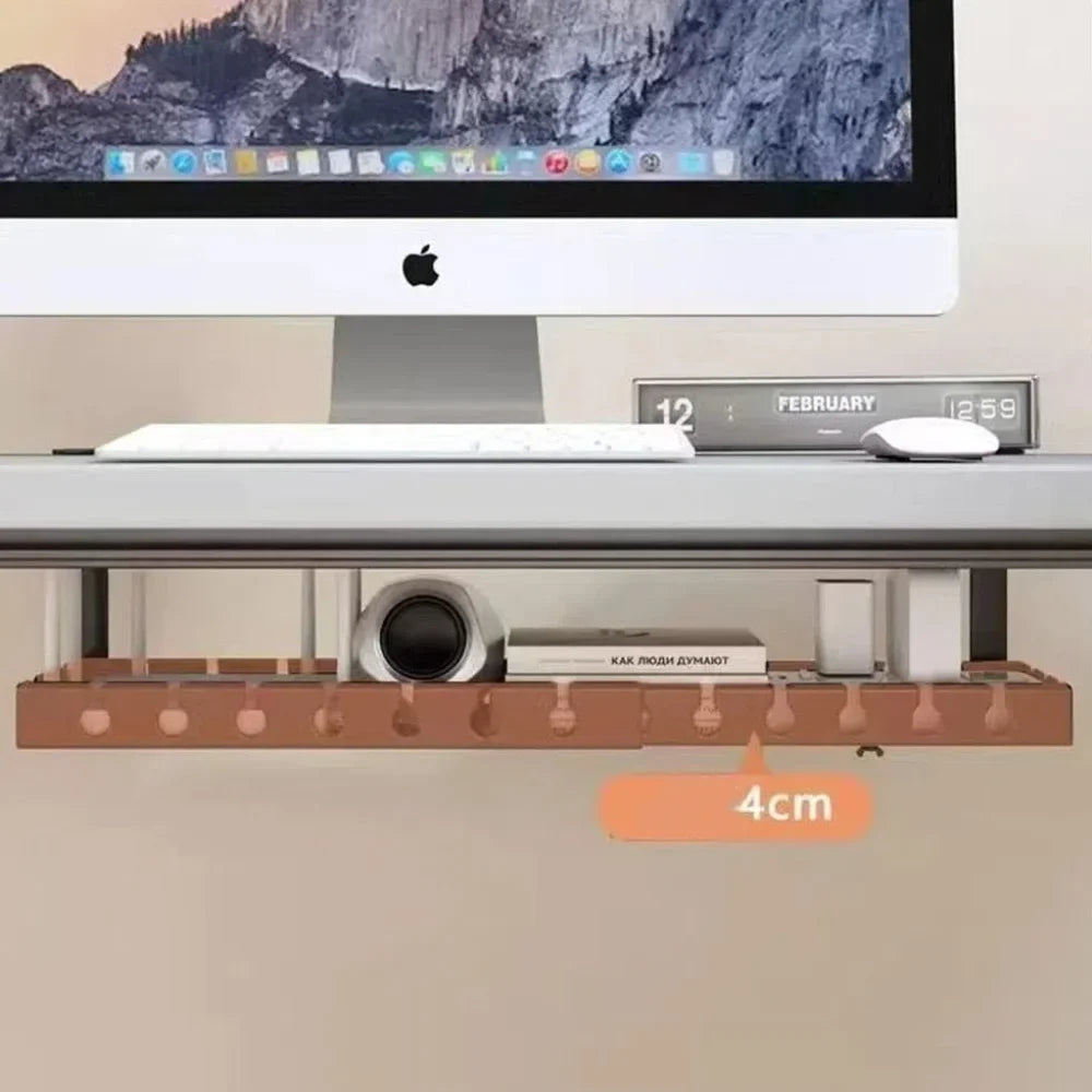 Adjustable Cable Organizer Tray for Under-Desk Use - Image 7